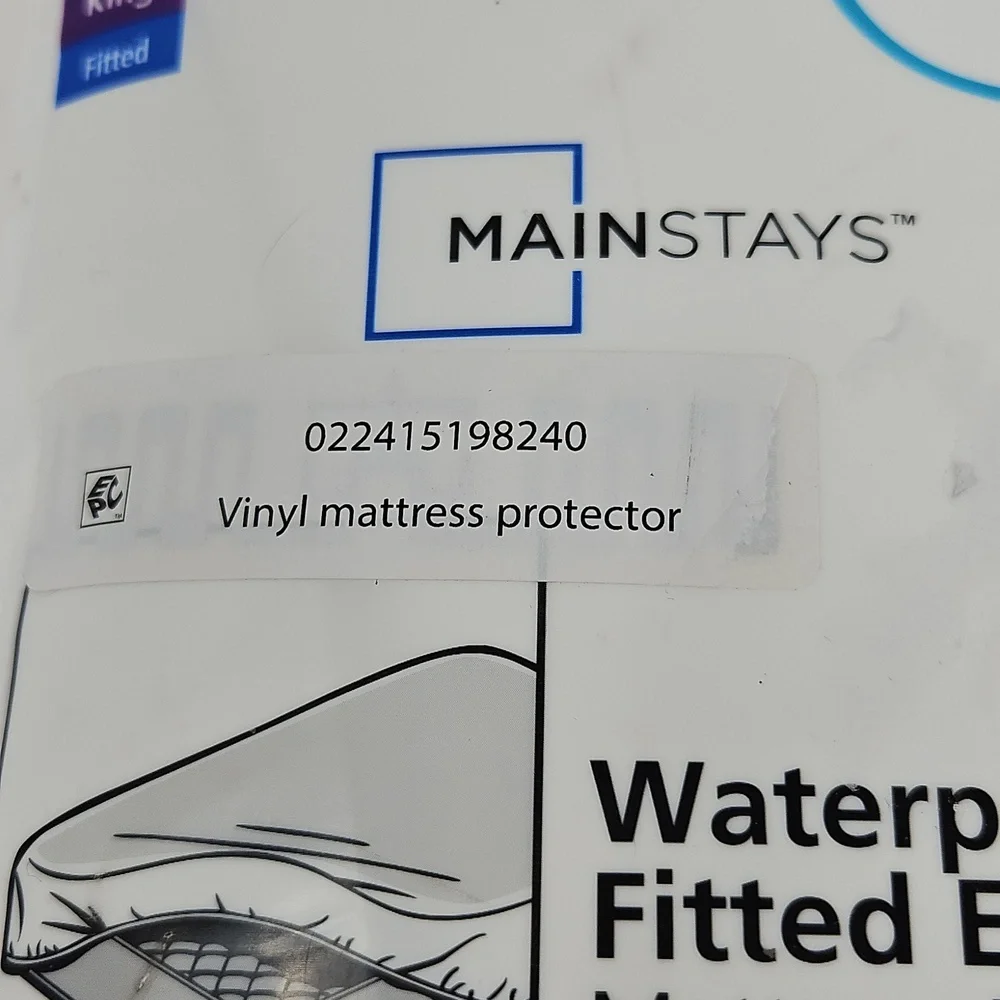 Mainstays Waterproof Fitted Mattress Protector King Size
